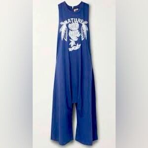 FARM RIO Navy Blue Nature Organic Cotton Jumpsuit